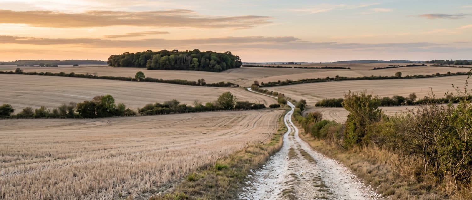 Paysage caractéristique dans le Cher
